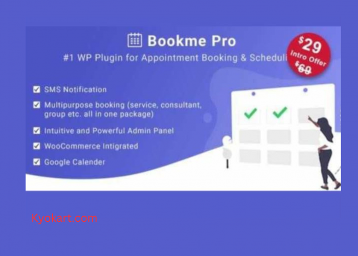 Bookme Pro WordPress Appointment Booking and Scheduling Software Pluging