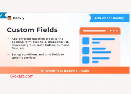 Bookly Custom Fields Add-on Latest Version WP Plugin