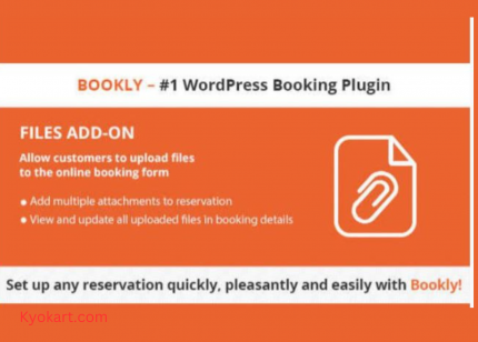 Bookly Files Addon WP GPL Plugin