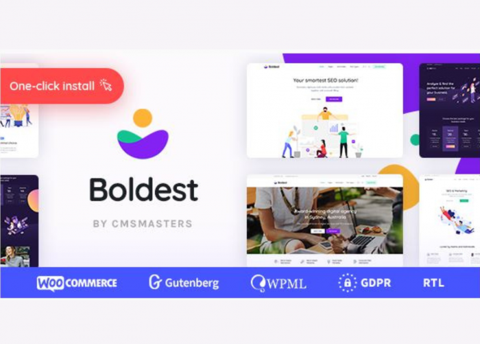 Boldest Consulting and Marketing Agency Theme WP GPL