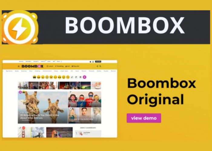 BoomBox WP GPL Theme Create Viral Magazine & Community