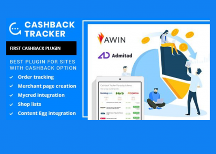 Cashback Tracker theme WP GPL Plugin