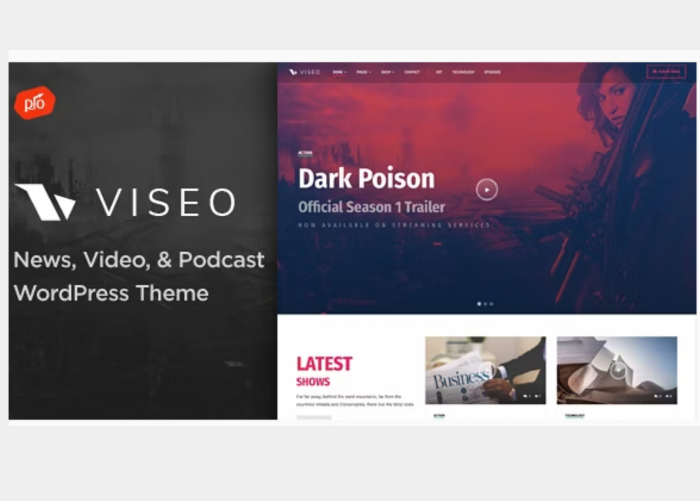 Viseo Theme News, Video, & Podcast WP GPL Theme