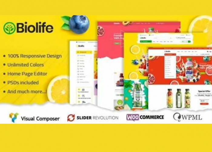 Biolife – Organic Food WordPress Theme WP GPL