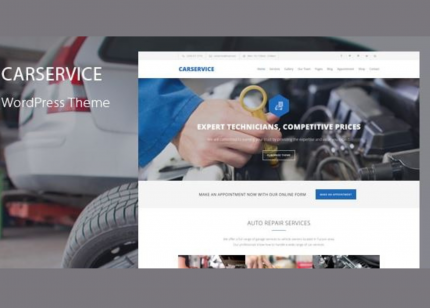 Car Service Mechanic Auto Shop WordPressTheme WP GPL