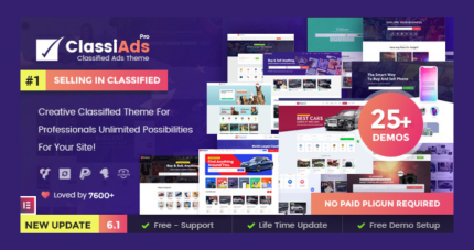 Classiads Classified Ads WordPress WP GPL Theme