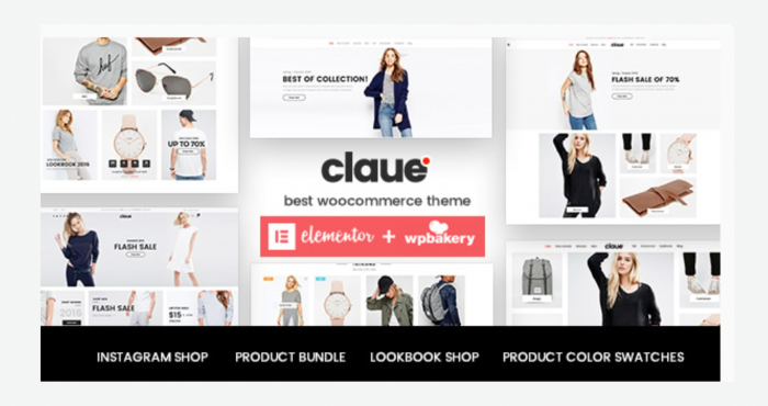 Claue Clean, Minimal WooCommerce WP GPL Theme