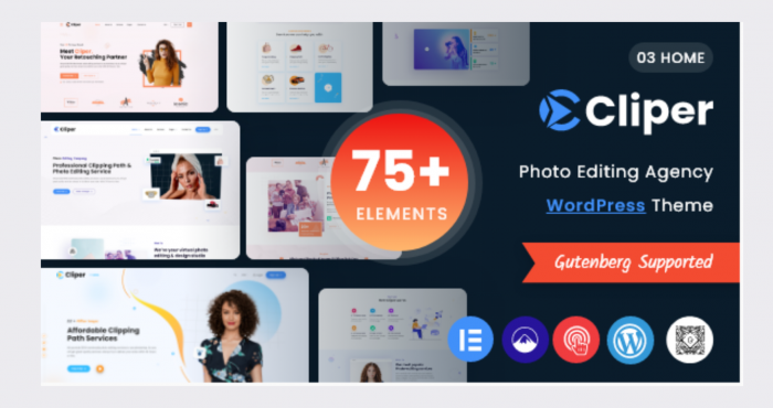 Cliper Clipping Path Agency WP GPL WordPress Theme