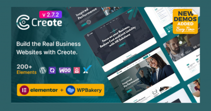 Creote – Consulting Business WP GPL WordPress Theme