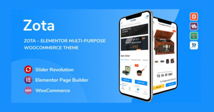 Zota Elementor Multi-Purpose WooCommerce Theme WP GPL