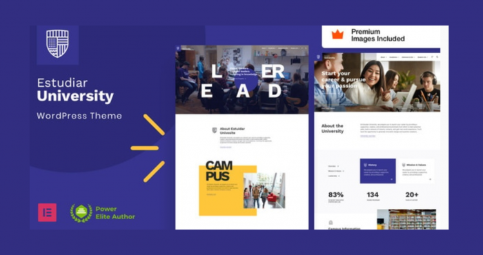Estudiar Theme College University WordPress WP GPL Theme