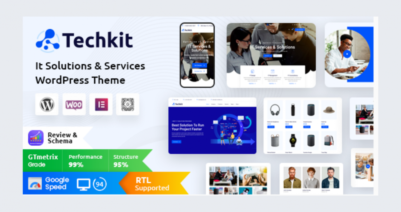 Techkit Theme – Technology & IT Solutions WP GPL Theme