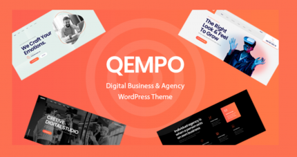 Qempo – Digital Agency Services WordPress Theme WP GPL