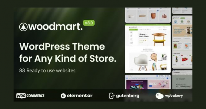 Woodmart Multipurpose WooCommerce Responsive Theme WP GPL