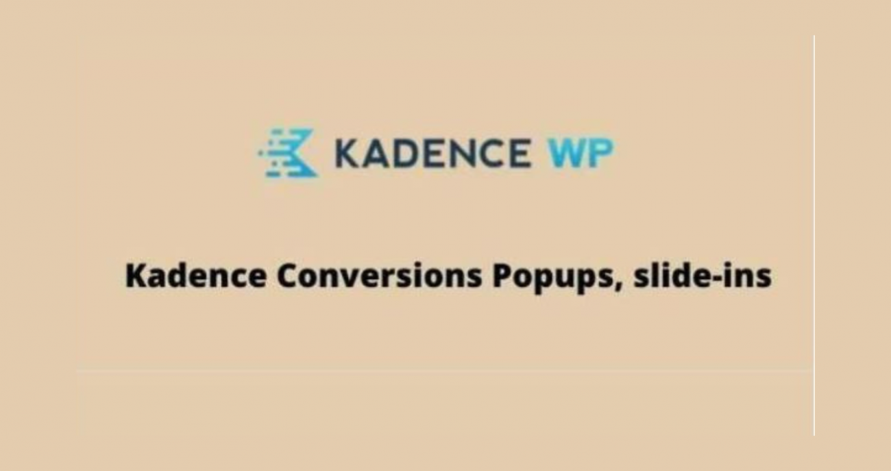 Kadence Conversions Popups, slide-ins Addon